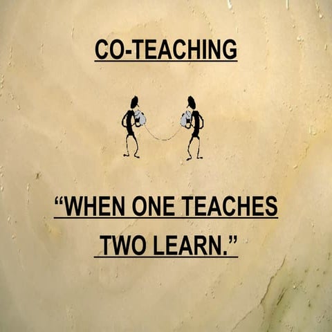Co Teaching Workshop