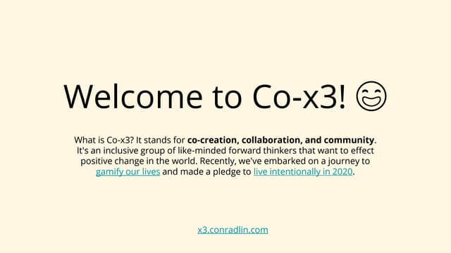 Co-x3 Community Template Showcase