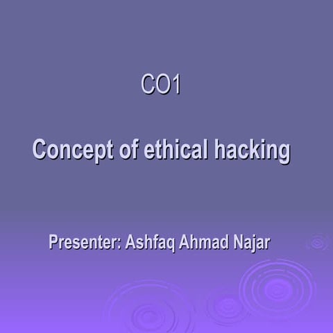CO1-Concept of ethical hacking Explained