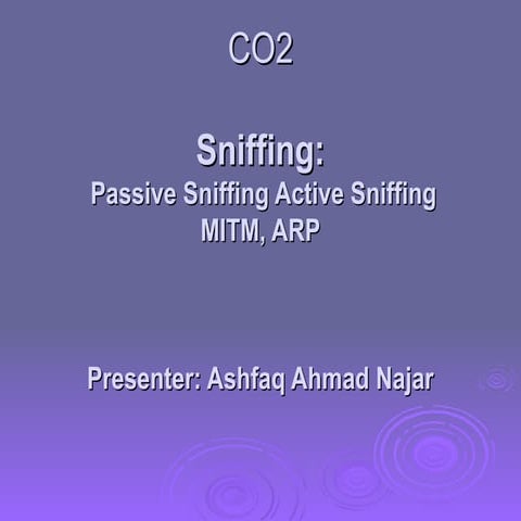 CO2-Sniffing Types,MITM,ARP Explained Detail