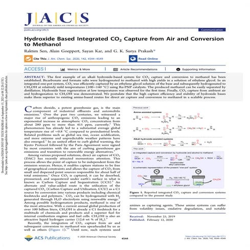 CO2 capture from air for methanol synthesis.pdf