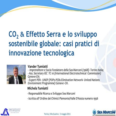 CO2,  Effetto Serra e lo sviluppo sostenibile