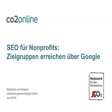 SEO für Nonprofits: Einführung