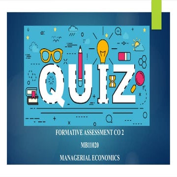 managerial economics MCQs for practice .