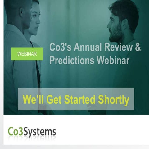 Co3's Annual Review & Predictions Webinar