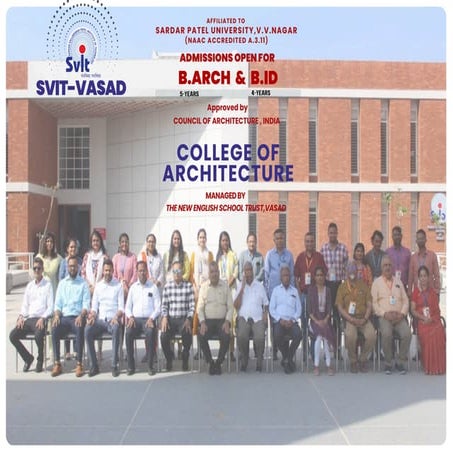 College of Architecture - SVIT Vasad Meet Our Team
