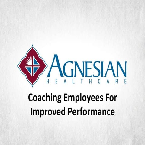 Coaching Employees For Improved Performance