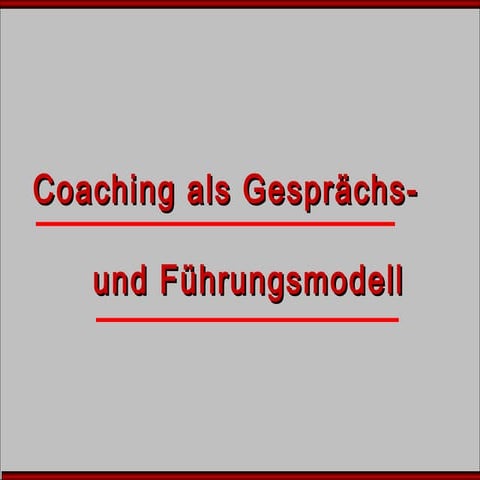Coaching