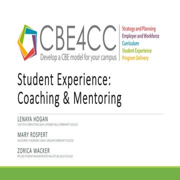 Coaching and Mentoring - Competency-Based Education