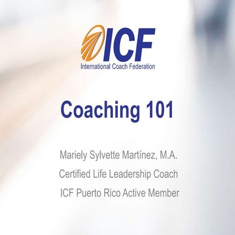 Coaching101 - What is coaching