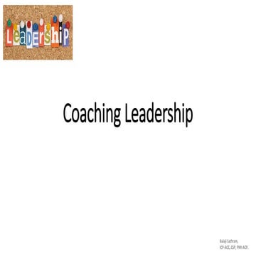 Coaching Leadership