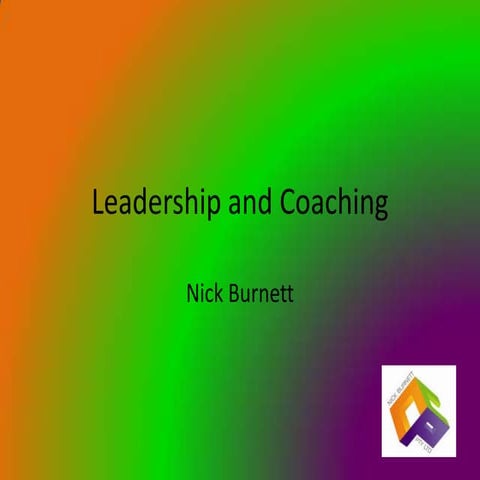 Coaching and leadership