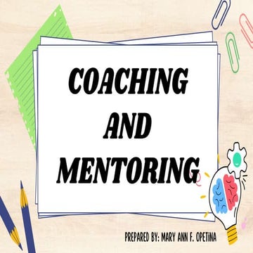 coaching and mentoring | PPTX