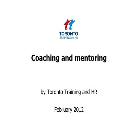 Core Skills: Coaching and Mentoring course | PPTX