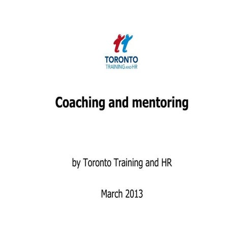 Coaching and mentoring March 2013