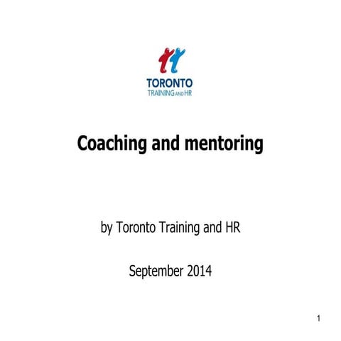 Coaching and mentoring September 2014
