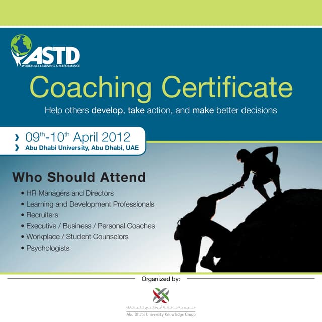 ASTD Coaching Certificate