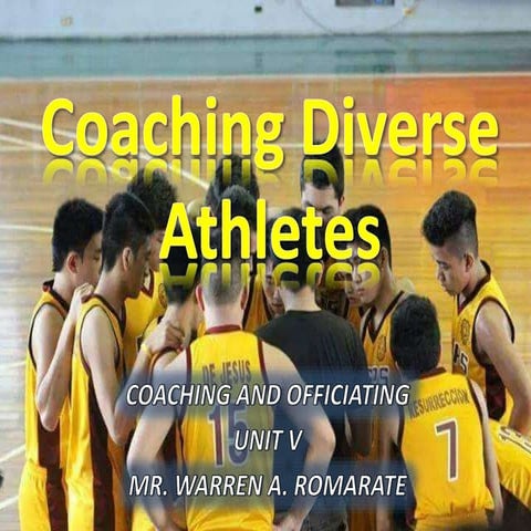 Coaching diverse athletes