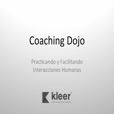 Coaching Dojo en Ágiles 2011