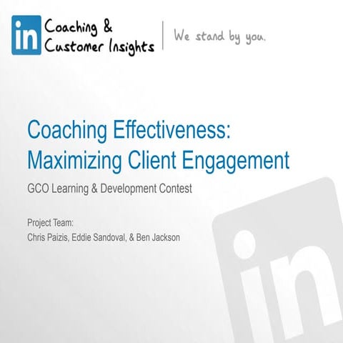 Coaching effectiveness maximizing client engagement