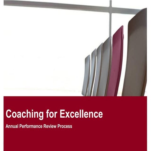 Coaching for Excellence - Annual Performance Review Process