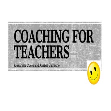 Coaching for Teachers 