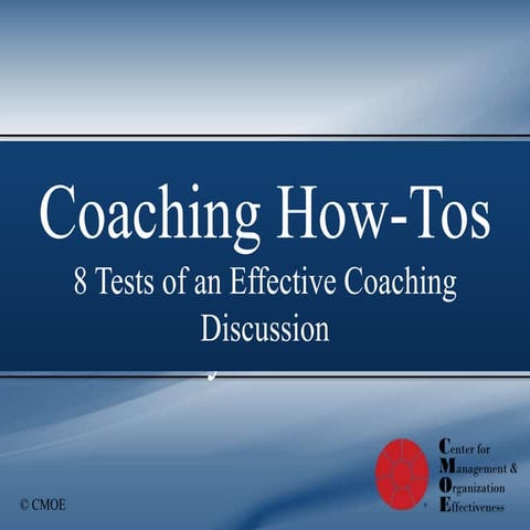 Coaching How-Tos