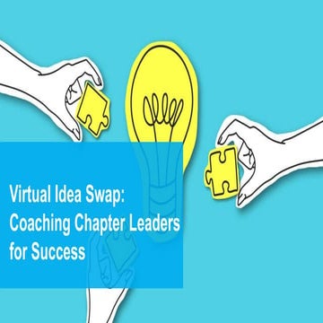 Virtual Idea Swap: Coaching Chapter Leaders for Success