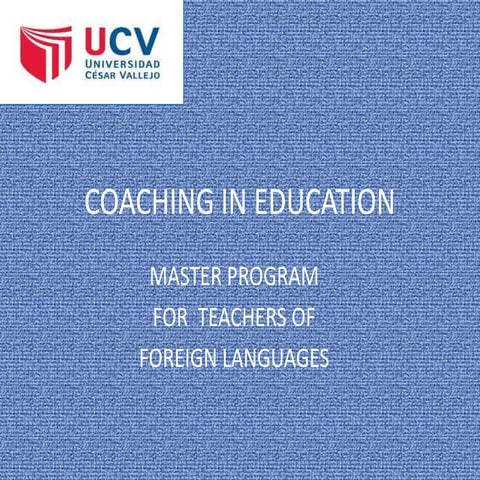 Coaching in education