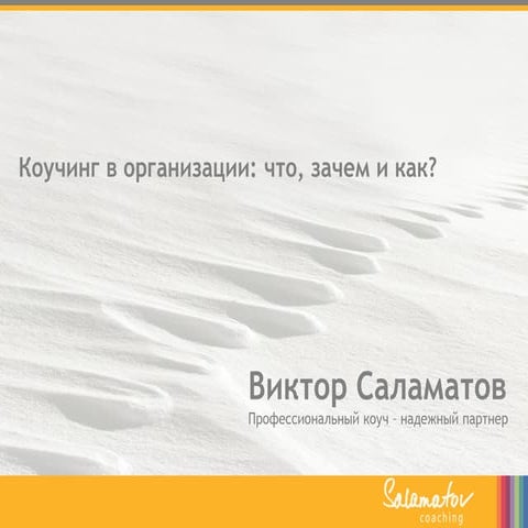 Коучинг в организации: что, зачем и как?