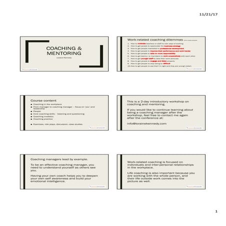 Eaquals Training for Excellence: Coaching, Loraine Kennedy 