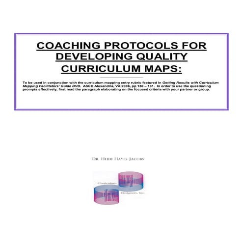 Coaching  protocols