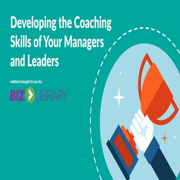 Developing the Coaching Skills of Your Managers and Leaders | Webinar 09.09.15