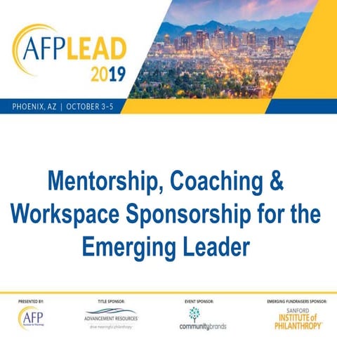 Mentorship, Coaching and Workplace Sponsorship