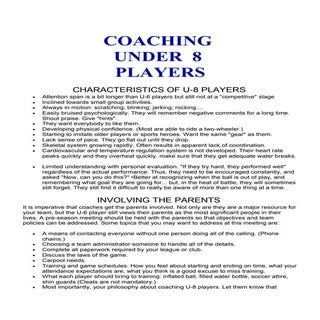 Coaching U-8