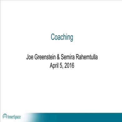 Tophatter Coaching Workshop