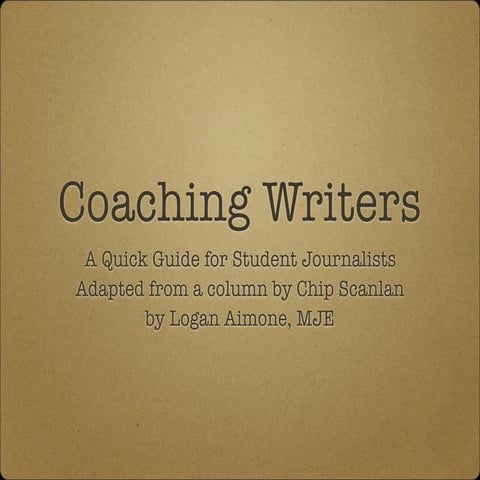 Coaching Writers -- Quick Guide