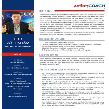 Profile của Võ Thái Lâm