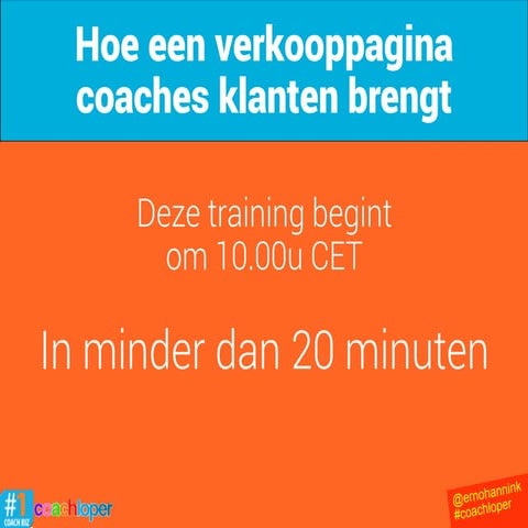 Hoe een verkooppagina coaches klanten brengt