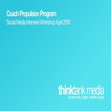 Social Media Workshop - Coaches