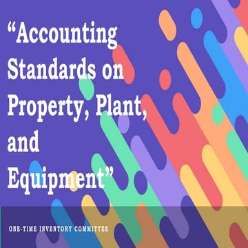 COA Circular Presentation on One-Time Cleansing program for PPE(Plant, Proper...