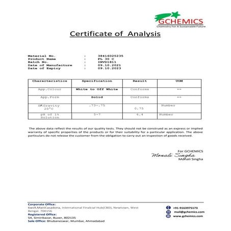 Coa fl 30 c | PDF