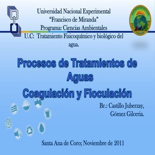 Coagulacion y floculacion
