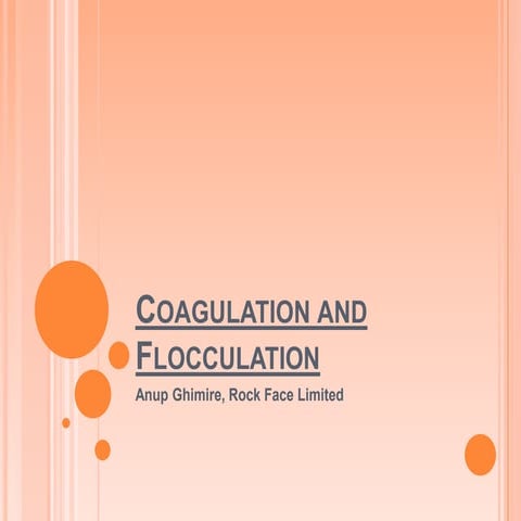 Coagulation and Flocculation