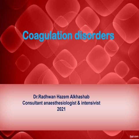 Coagulation dirorder 2021