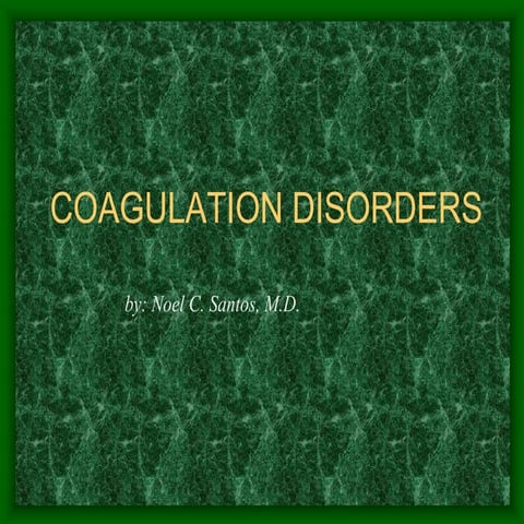 Coagulation Disorders