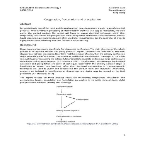Coagulation flocculation and_precipitation