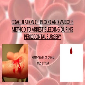 Blood coagulation | PPTX