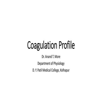 Coagulation profile