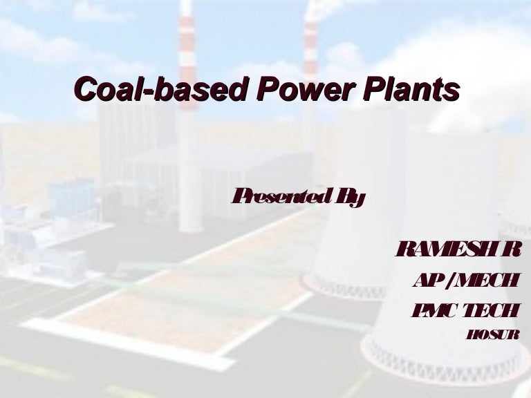 Coal based thermal power plants